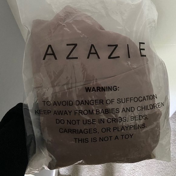 Azazie NWT Taupe Bridesmaid Dress event formal dress - Picture 5 of 6